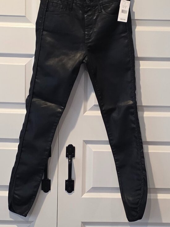NWT: Ag Adriano Goldschmied Leatherette Ankle Legging Size 26 - Picture 4 of 7